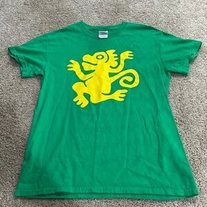Nickelodeon Legends of the Hidden Temple Green Monkeys team t-shirt, size Small